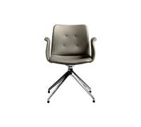 Bent Hansen Primum Sedia da Pranzo A 4 Stelle con Girevole in Acciaio lucido/Zenso 3 214