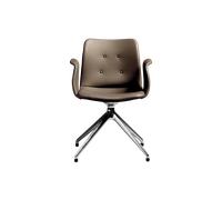 Bent Hansen Primum Sedia da Pranzo A 4 Stelle con Girevole in Acciaio lucido/Zenso 3 292