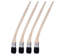 Bent Radiatore Vernice Pennello 16" Lunghezza 1,5" Larghezza Setola Nero 4pz