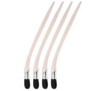 Bent Radiatore Vernice Pennello 16" Lunghezza 1" Larghezza Setola Nero 4pz
