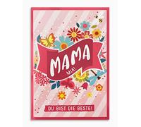 bentino Biglietto di auguri musicale, biglietto d'auguri che riproduce la canzone Mammamia, ABBA (versione coperta), formato DIN A5 con busta