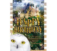 bentino Biglietto di compleanno per bambini con musica, luce e funzione di sorpresa, premendo un pulsante per far brillare la bacchetta magica, formato DIN A5, set di biglietti di auguri con busta