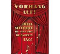 bentino XXL Grußkarte mit Sound, A4""Konzert"", zum Geburtstag, klassicher Musik, Super-Bass-Lautsprecher, Serie""GREAT CARDS"", hochwertige Karte mit Umschlag