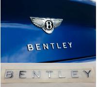 Bentley Continental Gt GTC Cromo Stivale Logo 100% Originale OEM Articolo
