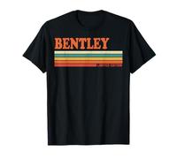 Bentley Retro Personalizzato Nome Vintage Stripes Maglietta
