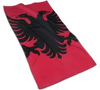 BeNtli Asciugamano da bagno Bandiera Albania Asciugamani morbidi in microfibra per il viso 40×70 CM per Bagno Palestra