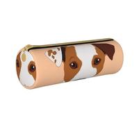 BeNtli Astuccio per matite, Astuccio per penne Astuccio per matite portatile Astuccio in pelle Borse per cancelleria, Jack Russel Terrier cane