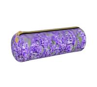 BeNtli Astuccio per matite, Astuccio per penne Astuccio per matite portatile Astuccio in pelle Borse per cancelleria, Viola lavanda stampato