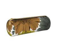 BeNtli Astuccio per matite, Astuccio per penne Astuccio per matite portatile Astuccio in pelle Borse per cancelleria, Colori moderni autunnali Gerbera Margherite floreali