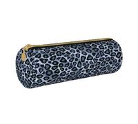 BeNtli Astuccio per matite, Astuccio per penne Astuccio per matite portatile Astuccio in pelle Borse per cancelleria, Animale leopardo azzurro