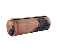 BeNtli Astuccio per matite, Astuccio per penne Astuccio per matite portatile Astuccio in pelle Borse per cancelleria, Cane Corso Grandi Cani Neri Animali Domestici