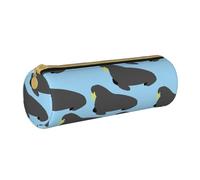 BeNtli Astuccio per matite, Astuccio per penne Astuccio per matite portatile Astuccio in pelle Borse per cancelleria, Modello animale tricheco
