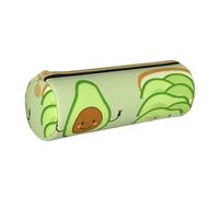 BeNtli Astuccio per matite, Astuccio per penne Astuccio per matite portatile Astuccio in pelle Borse per cancelleria, Avocado carino, pane tostato e uovo ficcato