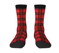 BeNtli Calzini da squadra, calzini a compressione Calzini sportivi casual novità lunghi 40 cm per oggetti scozzesi scozzesi Wallace Tartan unisex