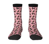 BeNtli Calzini da squadra, calzini a compressione Calzini sportivi novità casual 40 cm lunghi per unisex Rottweiler San Valentino Cane Amore Migliori cani Rottweiler