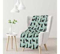 BeNtli Coperta, calda coperta in flanella/coperta da letto per divano ufficio 102 x 76 cm,Cocker Spaniel Con Caffè Nero Cocker Spaniel Cane