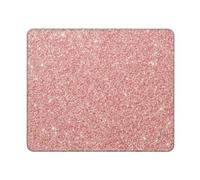 BeNtli Tappetino per mouse, glitter rosa oro rosa, tappetino per mouse con base in gomma antiscivolo, tappetino per mouse impermeabile 12 × 10 pollici per ufficio