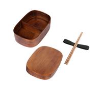 Bento Box in legno in stile giapponese Lunch Box per ufficio Squisita fattura