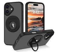BENTOBEN Cover magnetica per iPhone 16 Magsafe compatibile con anello di supporto integrato a 360 gradi, flessibile rotante, custodia di protezione antiurto, traslucida anti graffio, iPhone 16 6,1