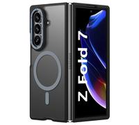 BENTOBEN Cover Magnetica per Samsung Galaxy Z Fold 7 5G 2025 [Compatibile con MagSafe], Protezione Antiurto Completa Custodia Retro Trasparente Opaco Anti Graffio Housse Nero Sottile Samsung Z Fold7