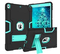BENTOBEN Custodia per iPad Air di terza generazione, iPad Pro 10.5" 2017, 3 strati, resistente, antiurto, con cavalletto protettivo per iPad Air 3 da 10.5" 2019/iPad Pro da 10.5" 2017, nero/menta