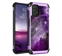 BENTOBEN Custodia per Samsung Galaxy A32 5G, Slim Fit Glow in the Dark 2 in 1, resistente e ibrido in TPU rigido, antiurto, custodia protettiva per Samsung Galaxy A32 5G 6,5", Nebula/Galaxy