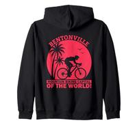 Bentonville Mountain Biking Capitale Del Mondo Design Felpa con Cappuccio