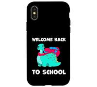 Bentornati a scuola insegnanti di biologia dello stegosauro dei dinosauri Custodia per iPhone X/XS