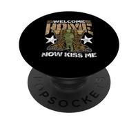 Bentornato A Casa Ora Baciami Soldato Benvenuti A Casa PopSockets PopGrip Adesivo