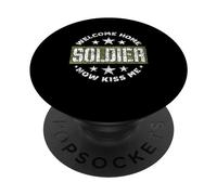 Bentornato A Casa Soldato Ora Baciami Benvenuti A Casa PopSockets PopGrip Adesivo
