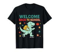Bentornato a scuola Happy 3 Rex Cute Dinosaur Maglietta