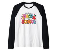Bentornato a scuola Primo giorno di scuola Ragazzi Bambini Ragazze Maglia con Maniche Raglan