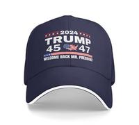 Bentornato Signor Presidente Berretto da Baseball Trump ha Vinto Il 45 47 Snapback Hat