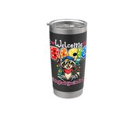 Bentornato Sono contento che tu sia qui Raccoon per tornare a scuola Bicchiere termico in acciaio inox doppia parete