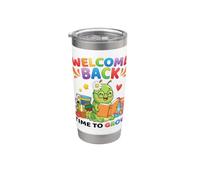 Bentornato Tempo per tornare a scuola Caterpillar Reading Bicchiere termico in acciaio inox doppia parete
