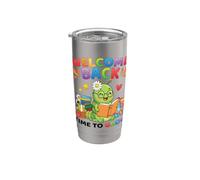 Bentornato Tempo per tornare a scuola Caterpillar Reading Bicchiere termico in acciaio inox doppia parete