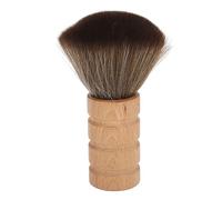 Benuola per barbiere Spazzola morbi per capelli morbidi manico in legno per capelli spazzando la spazzola per il collo del viso