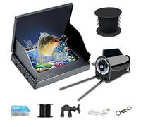 Benustra Telecamere subacquee per la pesca, 4,3 '' 1080P HD visione notturna Fish Finder con 220 ° Wide View e batteria 5000mAh, IP68 impermeabile fotocamera per pesca sul ghiaccio per pesca in barca