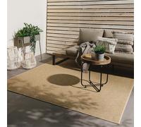 benuta Basic Tappeto da esterno Iowa - Beige 300x300 cm - Boho juta - Impermeabile UV balcone, terrazza, giardino, cucina, soggiorno - Robusto