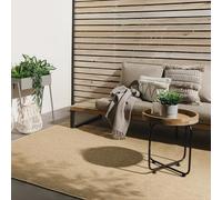 benuta Basic Tappeto da esterno Iowa - Beige 80x150 cm - Boho juta - Impermeabile UV balcone, terrazza, giardino, cucina, soggiorno - Robusto