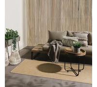 benuta Basic Tappeto da esterno Iowa - Beige 80x250 cm - Boho Juta-Look - Impermeabile UV balcone, terrazza, giardino, cucina, soggiorno - Robusto