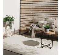 benuta Basic Tappeto da esterno Iowa - Crema 200x300 cm - Boho Juta-Look - Impermeabile UV balcone, terrazza, giardino, cucina, soggiorno - Robusto