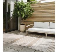 benuta Basic Tappeto Esterno & Interno Kaleo - Beige 200x300 cm - Motivi Geometrico - Impermeabile & Resistente ai raggi UV per Balcone, Terrazza, Giardino, Cucina & Soggiorno - Facile da Pulire