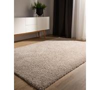 benuta Basic Tappeto salotto a pelo alto Sohari - Beige 200x290 cm - Minimalista - Morbido lavabile - Camera letto, corridoio, sala pranzo, soggiorno - Pavimento riscaldato