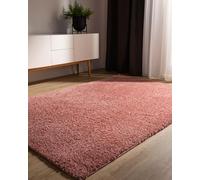 benuta Basic Tappeto salotto a pelo alto Sohari - Rosa 80x150 cm - Minimalista - Morbido lavabile - Camera letto, corridoio, sala pranzo, soggiorno - Pavimento riscaldato