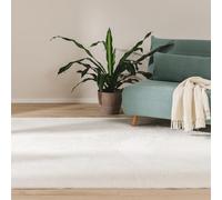 benuta Basic Tappeto salotto Furry - Crema 80x150 cm - Soffice salotto - Retro antiscivolo - Lavabile - Compatibile con riscaldamento pavimento