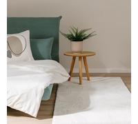benuta Basic Tappeto salotto Furry - Crema 80x300 cm - Soffice salotto - Retro antiscivolo - Lavabile - Compatibile con riscaldamento pavimento