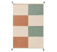 benuta Lytte Tappeto per bambini Anton - Multicolor/Verde 90 x 130 cm - 100% cotone - Rettangolare e in stile: motivi per bambini, Scandi Living - Facile da pulire per soggiorno, camera da letto