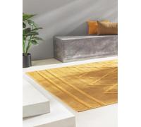 benuta Nest Tappeto Esterno & Interno Bonte - Giallo 160x230 cm - Resistente e Facile da Pulire - Per Balcone, Terrazza, Giardino - Cucina & Soggiorno - Geometrico, Stile Boho, Hygge Cozy