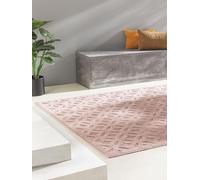 benuta Nest Tappeto Esterno & Interno Bonte - Rosa 200x290 cm - Resistente e Facile da Pulire - Per Balcone, Terrazza, Giardino - Cucina & Soggiorno - Geometrico, Stile Boho, Hygge Cozy